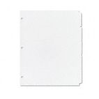 Avery Write-On Plain Tab Dividers, 5-Tab, Letter, White, 36 Sets/Box AVE11506