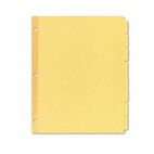 Avery Write-On Plain Tab Dividers, 8-Tab, Letter, Buff, 24 Sets/Box AVE11505