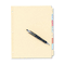 Avery Write-On Plain Tab Dividers, Eight Multicolor Tabs, Letter, Salmon, 24 Sets AVE11509