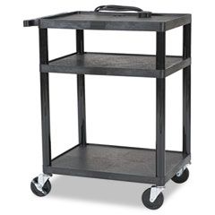 BALT All Service Cart, 3-Shelf, 24w x 18d x 16h, Black BLT27529