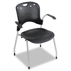 BALT Circulation Series Stacking Chair, Black, 25 x 23-3/4 x 34 BLT34554