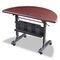 BALT Flipper Training Table, Half-Round, 48w x 24d x 29-1/2h, Mahogany BLT89877