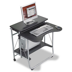 BALT Fold-N-Go Workstation, 27-1/2w x 29-1/2d x 29-1/2h, Black/Silver BLT89811