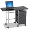 BALT Fold-N-Stow Workstation, 41-3/4w x 19-7/8d x 29-3/4h, Black/Silver BLT89886