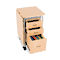 BALT Fold-N-Stow Workstation, 41-3/4w x 19-7/8d x 29-3/4h, Teak/Silver BLT89904