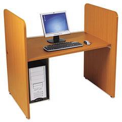BALT H Carrel, Laminate, 43w x 27-3/4d x 42h, Medium Oak BLT89891