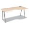 BALT iFlex Series Full Table, 65w x 31d x 29h, Teak/Silver BLT90049