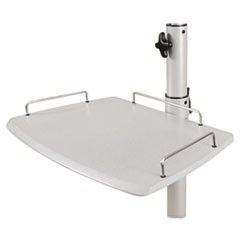 BALT Lumina Flat Panel Stand, 25w x 27d x 62-3/4 to 80-1/4h, Platinum BLT27561