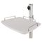 BALT Lumina Flat Panel Stand, 25w x 27d x 62-3/4 to 80-1/4h, Platinum BLT27561