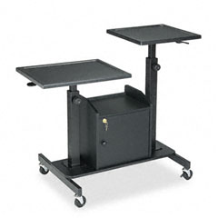 BALT Pro-View Projection Stand w/2 Platforms, 3-Shelf, 33w x 24d x 44-1/2h, Black BLT82692