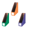Bankers Box Classroom Magazine File Organizers, 4-Inch, Purple Green and Orange, 3 Pack (3381801)