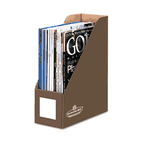 Bankers Box Decorative Magazine File, 4 x 9 x 11 1/2, Mocha Brown FEL6130101