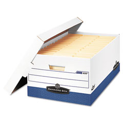 Bankers Box Presto Maximum Strength Storage Box, Lgl 24", 15" x 24" x 10", WE, 12/Carton FEL0063201