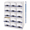 Bankers Box Stor/Drawer Steel Plus Storage Box, Legal, White/Blue, 6/Carton FEL00312
