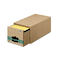 Bankers Box Super Stor/Drawer Steel Plus Storage Box, Legal, Kraft/Green, 6/Carton FEL1231201