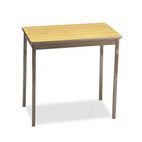Barricks Utility Table, Rectangular, 30w x 18d x 30h, Oak BRKUT183030LQ