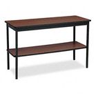 Barricks Utility Table, Rectangular, 48w x 18d x 30h, Walnut BRKUTS1848WA