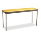 Barricks Utility Table, Rectangular, 60w x 18d x 30h, Oak BRKUT1860LQ
