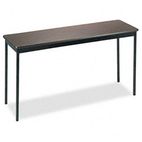 Barricks Utility Table, Rectangular, 60w x 18d x 30h, Walnut BRKUT1860WA