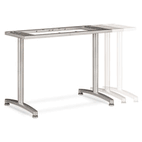 basyx Adjustable T-Leg Base, 24w x 24h, Silver BSXBTB72X