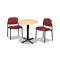 basyx Armless Guest Chair, Burgundy BSXVL606VA62