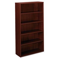 basyx BL Laminate Series Bookcase, 5 Shelves, 32w x 13.81d x 65.18h, Mahogany BSXBL2194NN