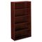 basyx BL Laminate Series Bookcase, 5 Shelves, 32w x 13.81d x 65.18h, Mahogany BSXBL2194NN