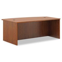 basyx BL Laminate Series Bow Front Desk Shell, 72w x 42w x 29h, Medium Cherry BSXBL2111A1A1