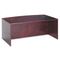 basyx BW Veneer Series Bow Front Desk Shell, 72w x 42w x 29h, Mahogany BSXBW2111NN