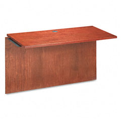 basyx BW Veneer Series Bridge, 48w x 24d x 29h, Bourbon Cherry BSXBW2155HH