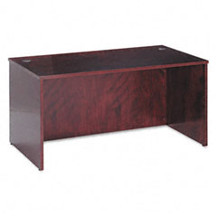 basyx BW Veneer Series Rectangular Desk Shell, 60w x 30w x 29h, Mahogany BSXBW2103NN