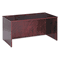 basyx BW Veneer Series Rectangular Desk Shell, 60w x 30w x 29h, Mahogany BSXBW2103NN