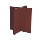 basyx Conference Table X-Base, 36w x 36d x 28h, Mahogany BSXX48BN