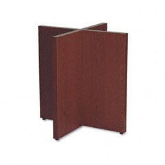 basyx Conference Table X-Base, 36w x 36d x 28h, Mahogany BSXX48BN