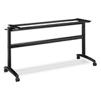 basyx Folding-Top Table Base, 24w x 28-3/8h, Matte Black BSXBTF60P