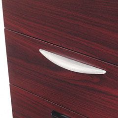 basyx Optional Drawer Pull For Lateral Files, 35-3/4w x 23-3/8d, Brushed Nickel Finish BSXBWE325X
