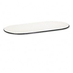 basyx Oval Conference Table Top, 96w x 48d, Light Gray BSXOV4896TQ