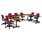 basyx Rectangular Training Table Top Without Grommets, 60w x 24d, Bourbon Cherry BSXBTR2460NHP
