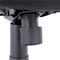 basyx VL641 Leather High-Back Swivel/Tilt Chair, Metal, 25-3/4w x 28-1/2d x 47h, Black BSXVL641ST11