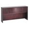 basyx Wood Veneer Hutch With Wood Doors, 72w x 14-5/8d x 37-1/8h, Mahogany BSXBW2180NN