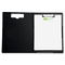 Baumgartens Portfolio Clipboard With Low-Profile Clip, 1/2" Capacity, 8 1/2 x 11, Black BAU61634