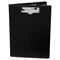 Baumgartens Portfolio Clipboard With Low-Profile Clip, 1/2" Capacity, 8 1/2 x 11, Black BAU61634