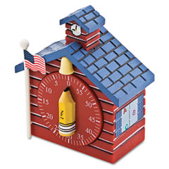 Baumgartens Shaped Timer, 3/4w x 2d x 3 1/2h, Red School House BAU77062