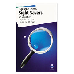 Bausch & Lomb 2X - 4X Round Handheld Magnifier w/Acrylic Lens, 5" diameter BAL813305