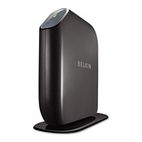 Belkin Share N300 Wireless N+ Router, 4 LAN/1 USB Ports, 2.4GHz, Black BLKF7D7302