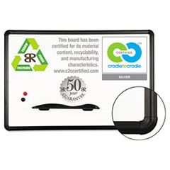 Best-Rite Green Rite Dry Erase Board, 72 x 48, White, Black Frame BLTE2H2PGT1