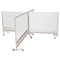 Best-Rite Mobile Double-Sided Marker Divider, 6 ft. x 6 ft., Aluminum Frame BLT74764