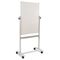 Best-Rite Mobile Reversible Whiteboard, White/Silver, 30w x 40h BLT62382