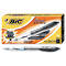 BIC Atlantis Ballpoint Retractable Ball Pen, Black Ink, Medium, Dozen BICVCG11BK