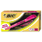 BIC Brite Liner Highlighter, Chisel Tip, Fluorescent Pink Ink, 12 per Pack BICBL11PK